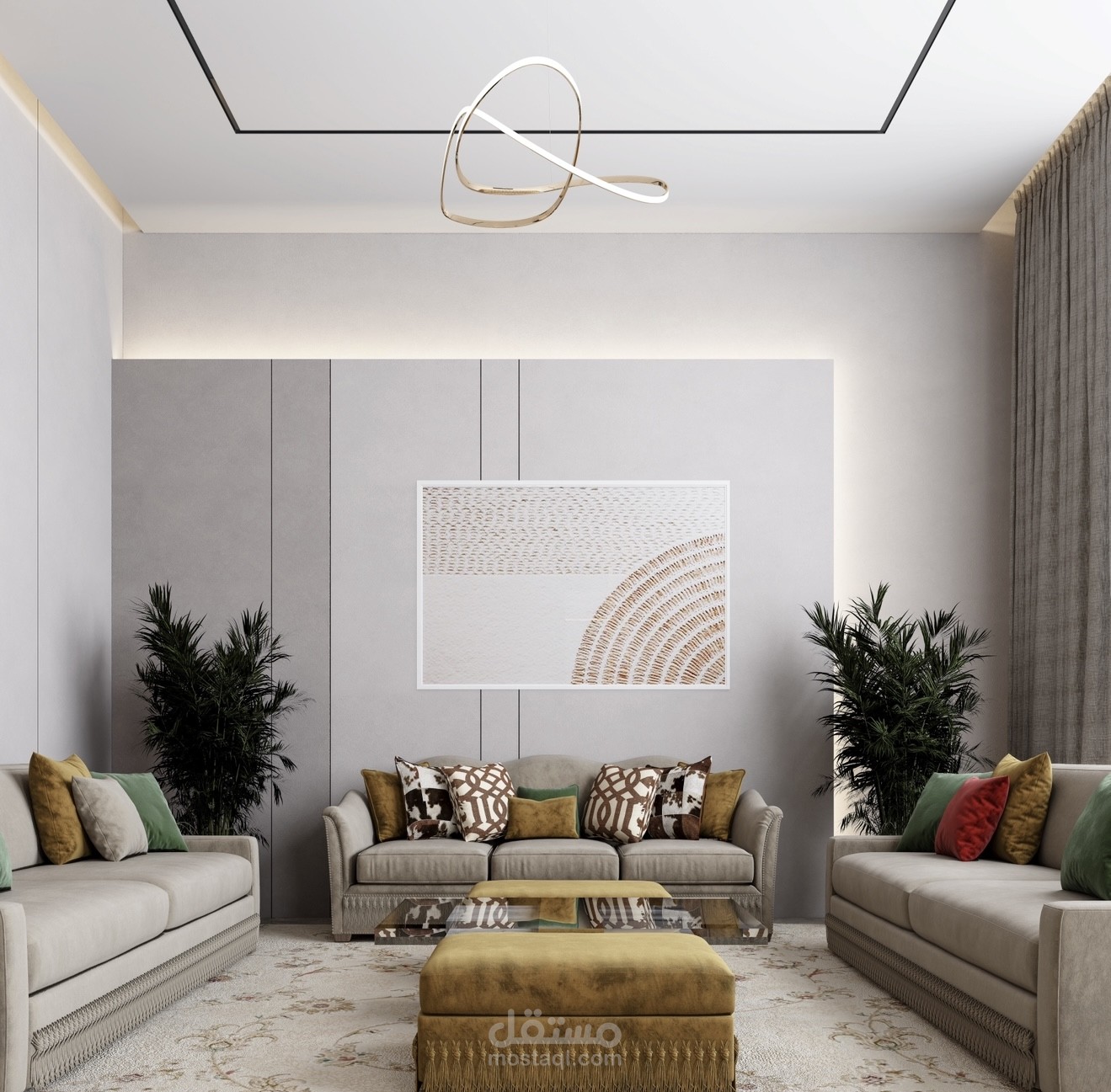 Interior Design of Men's Majles