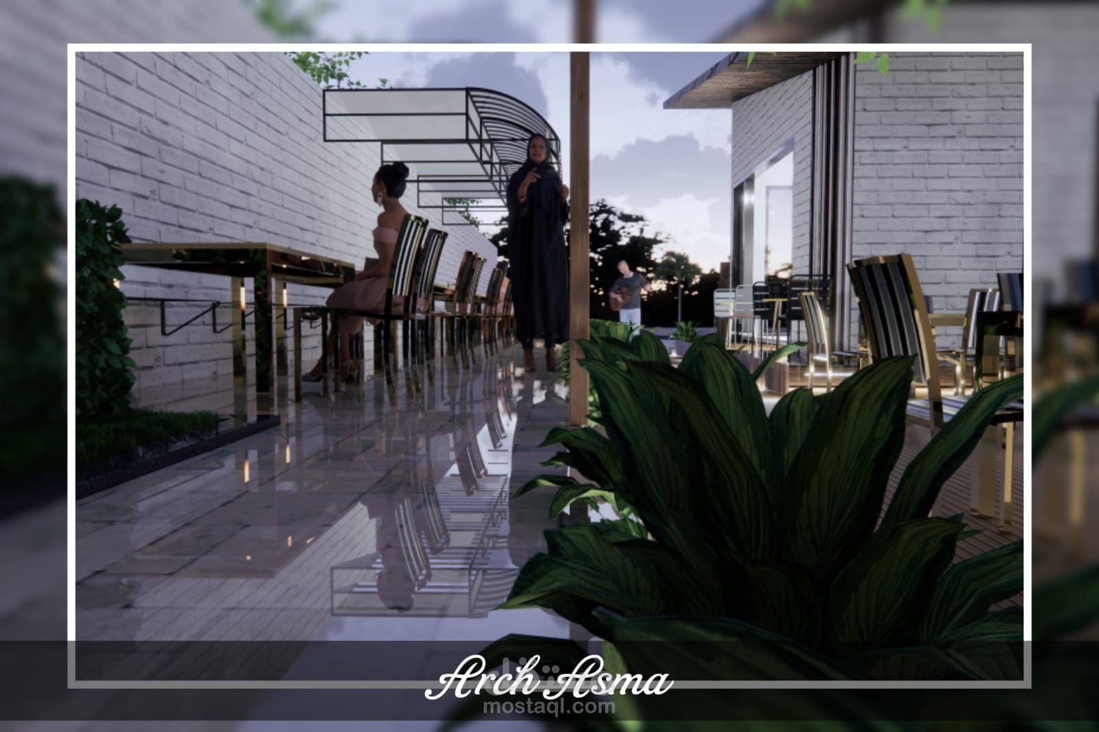 تصميم استراحة صغيرة