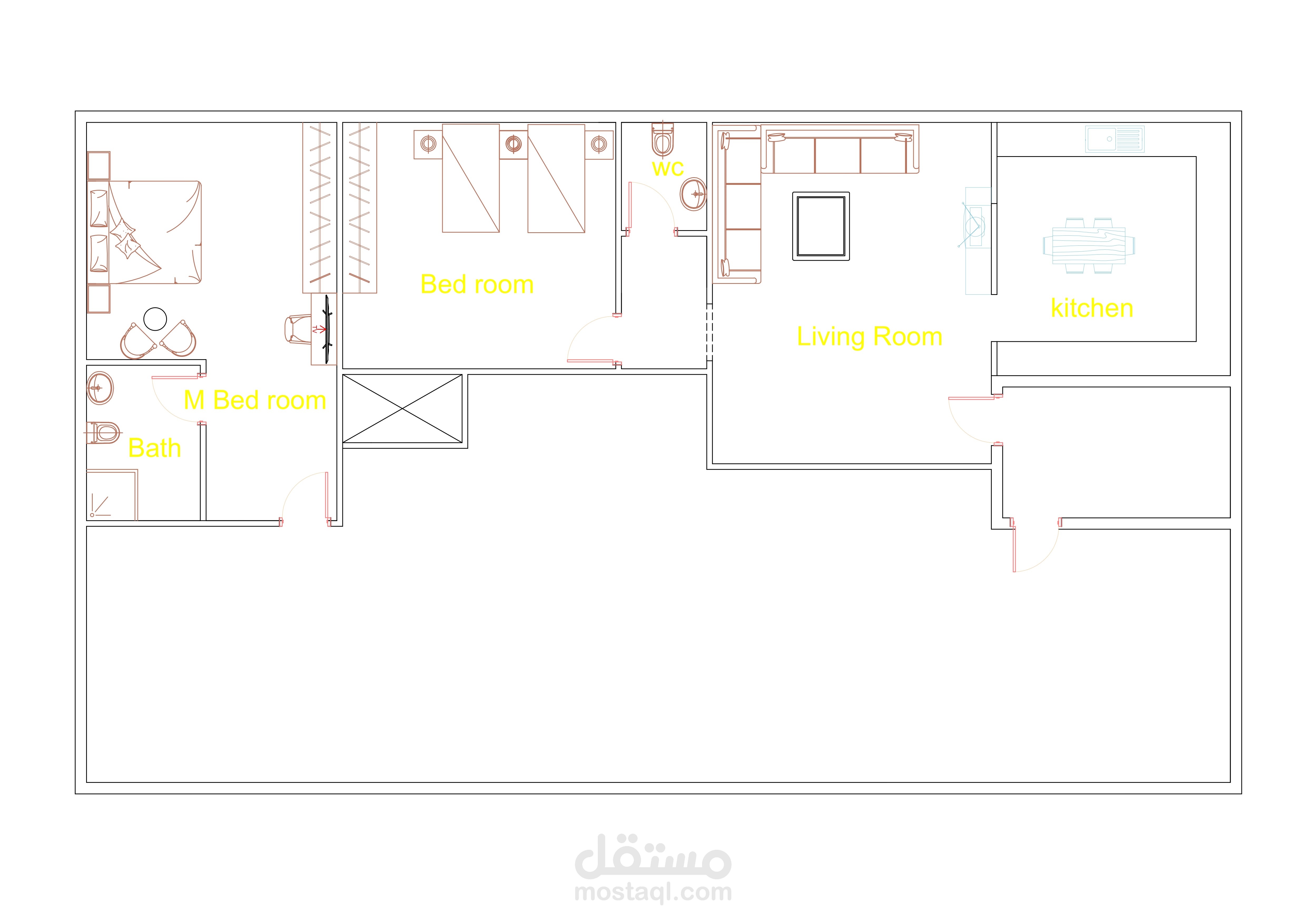 تصميم كروكي ملحق في السطح