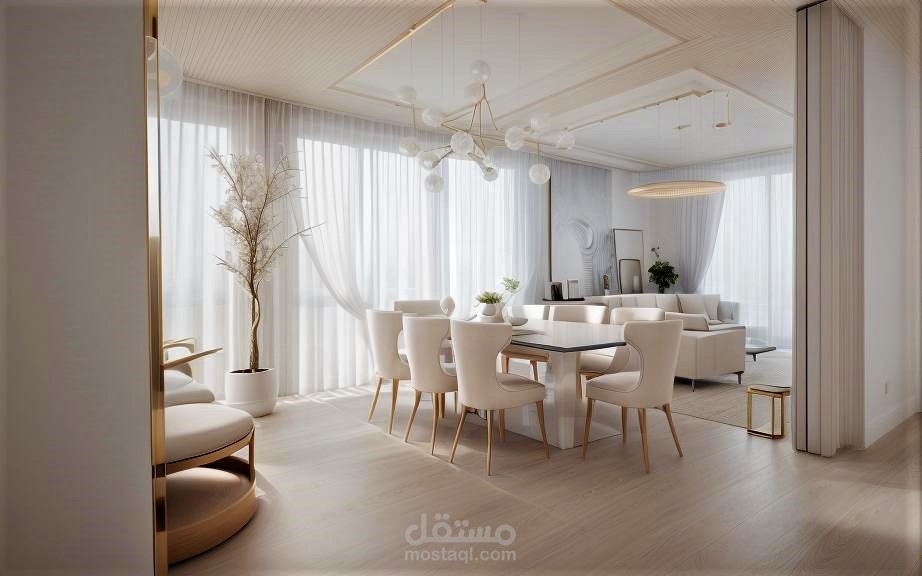 تصميم داخلي صالة معيشة