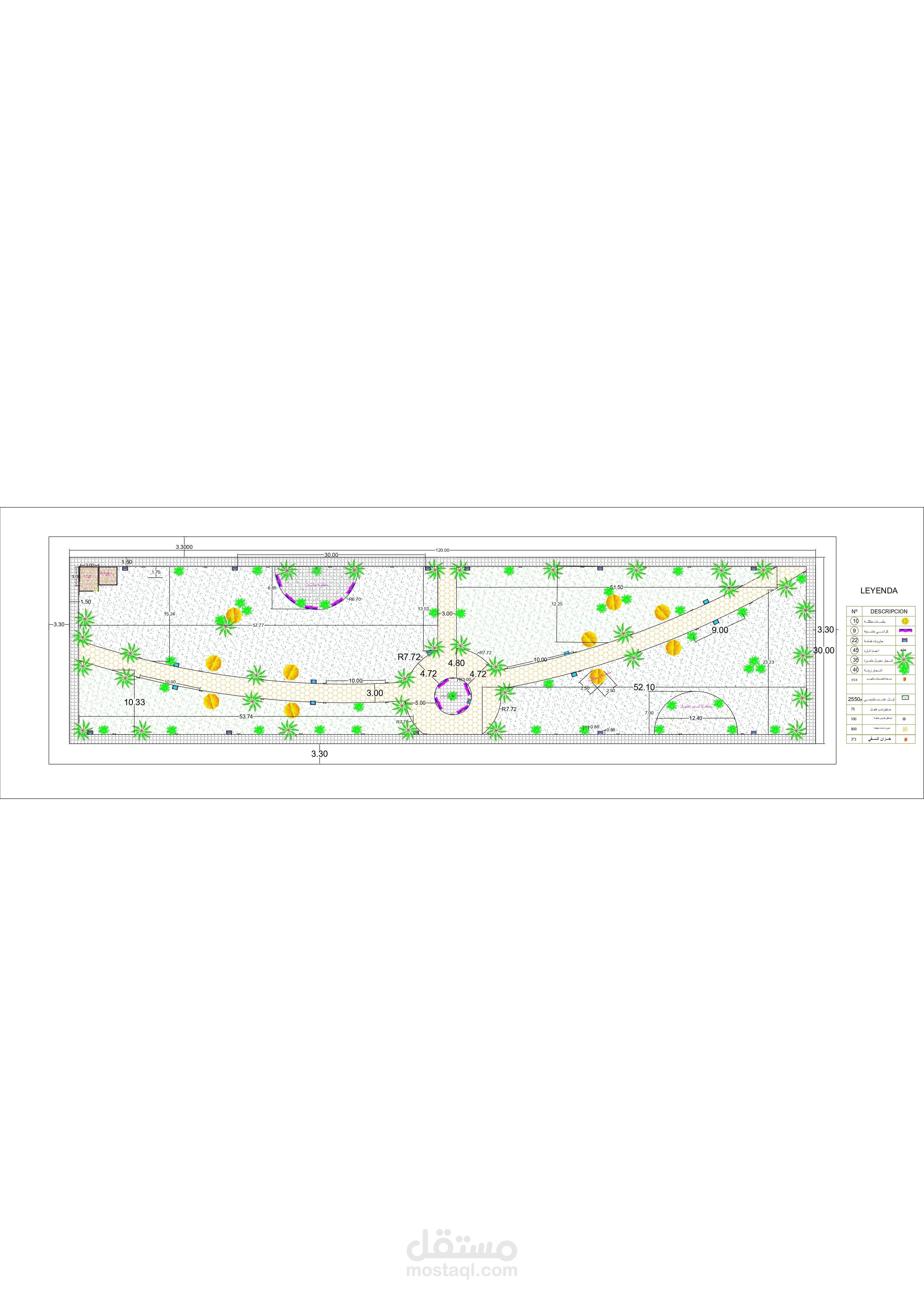 تصميم  مخطط تودي حديقة في العراق