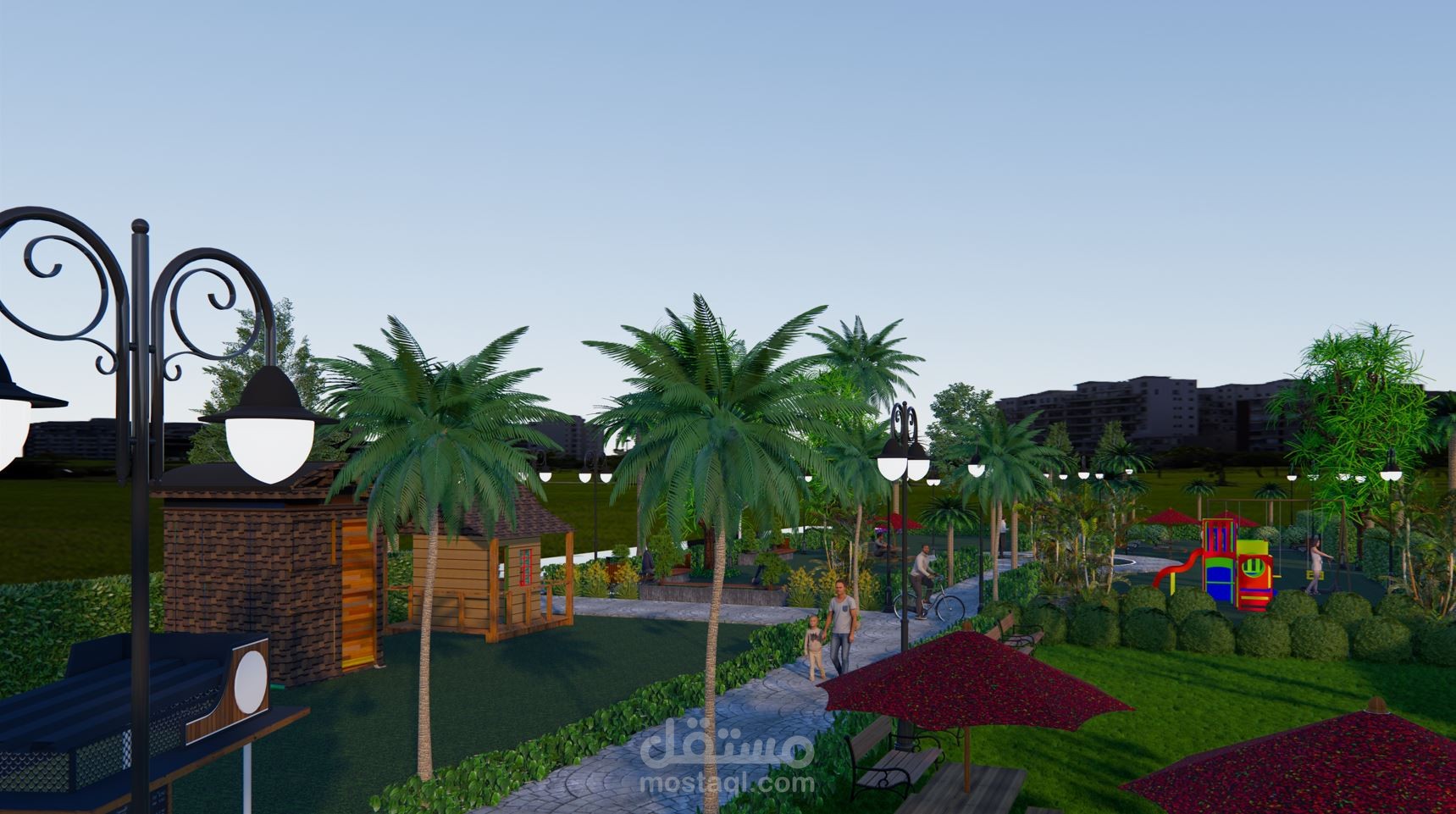 تصميم حديقة خارجية