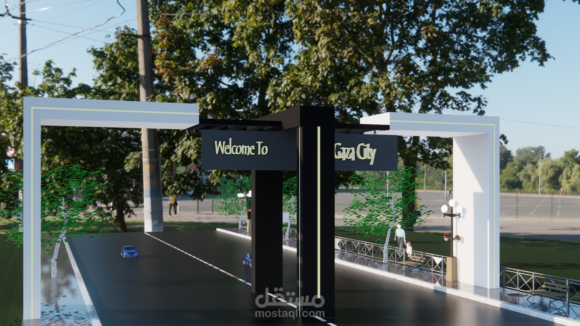 تصميم مقترح نموذج لبوابة مدخل