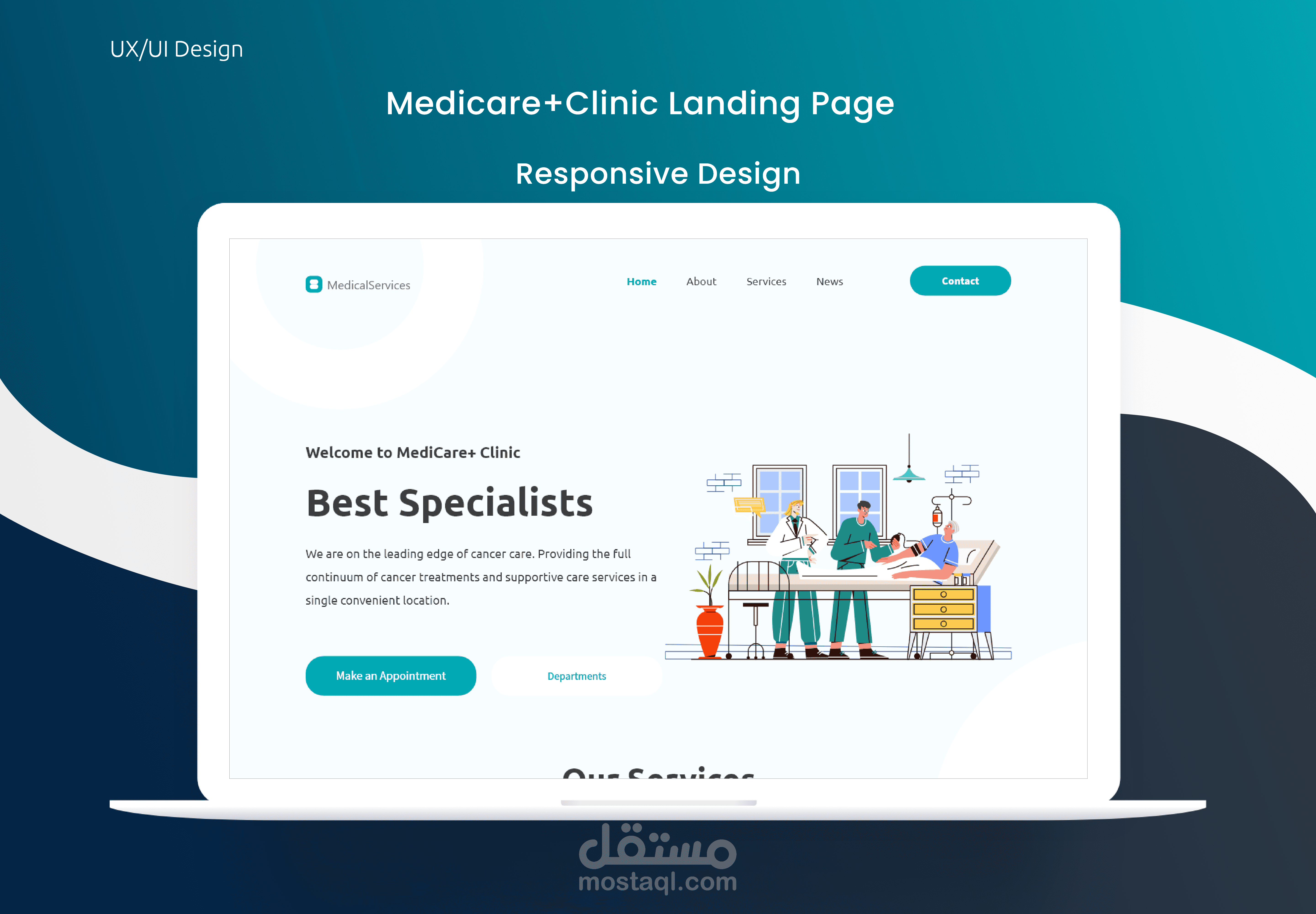 Landing Page design for Medicare