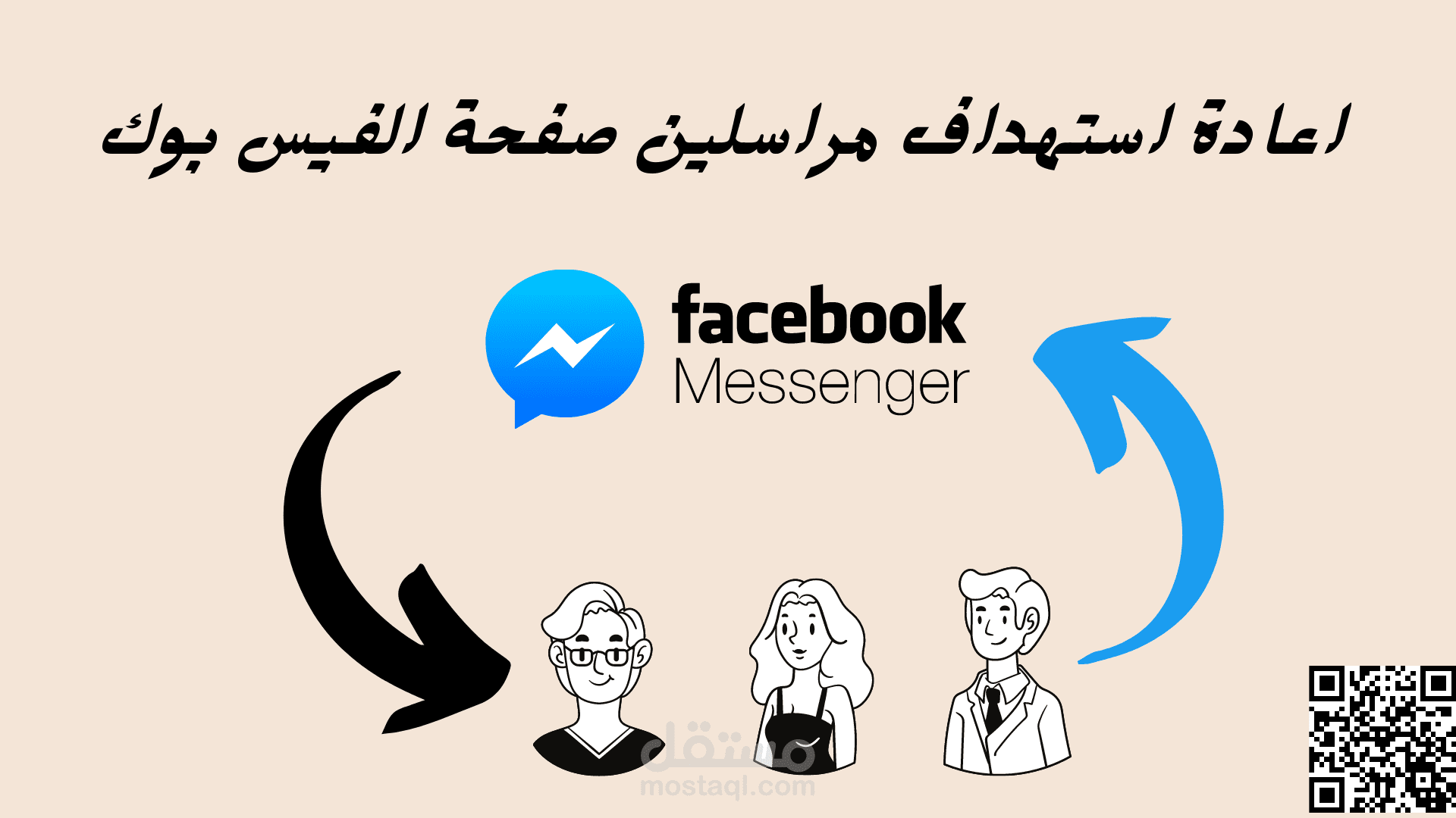 اعادة استهداف مراسلين صفحة الفيس بوك