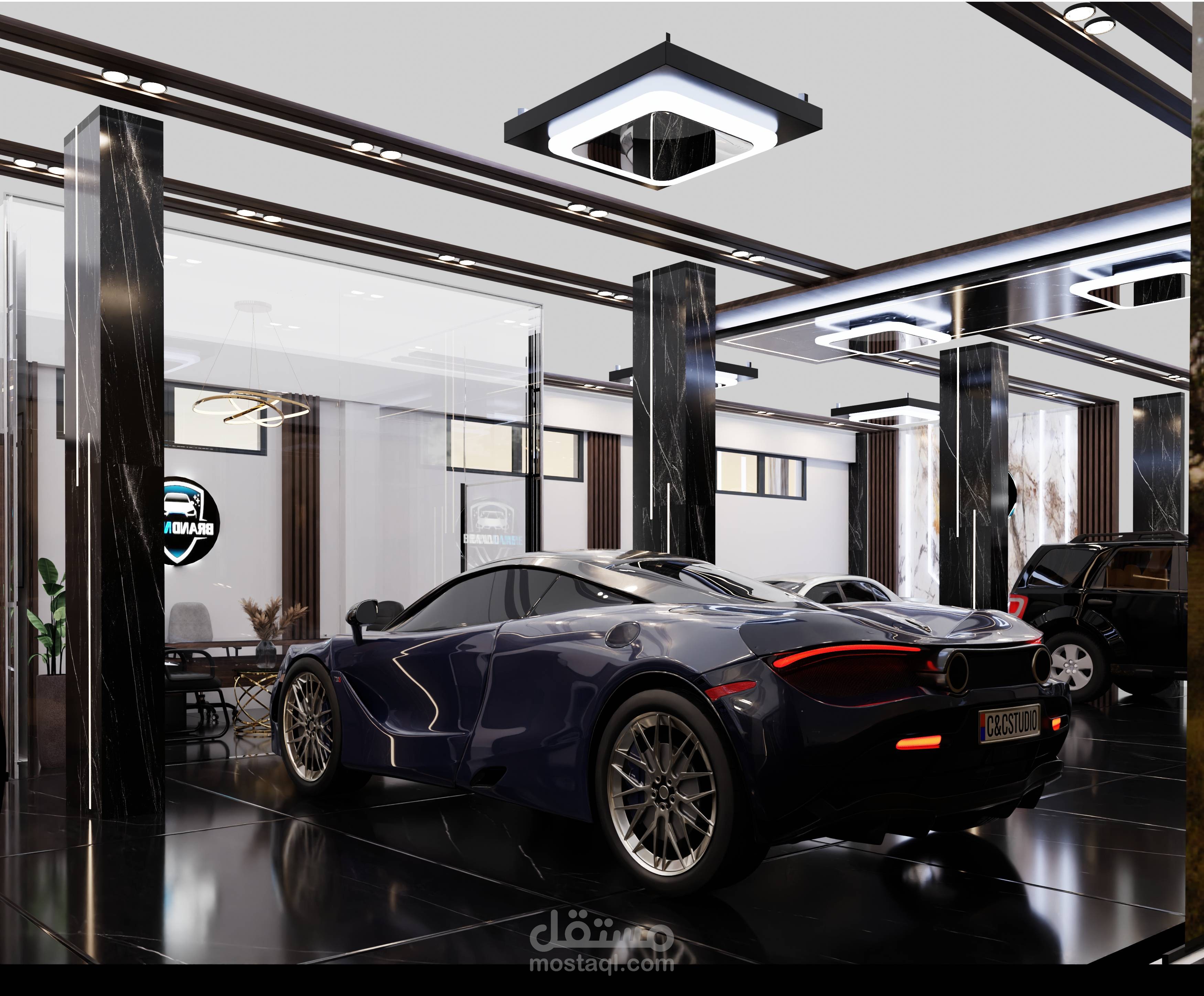 تصميم معرض سيارات- مصر