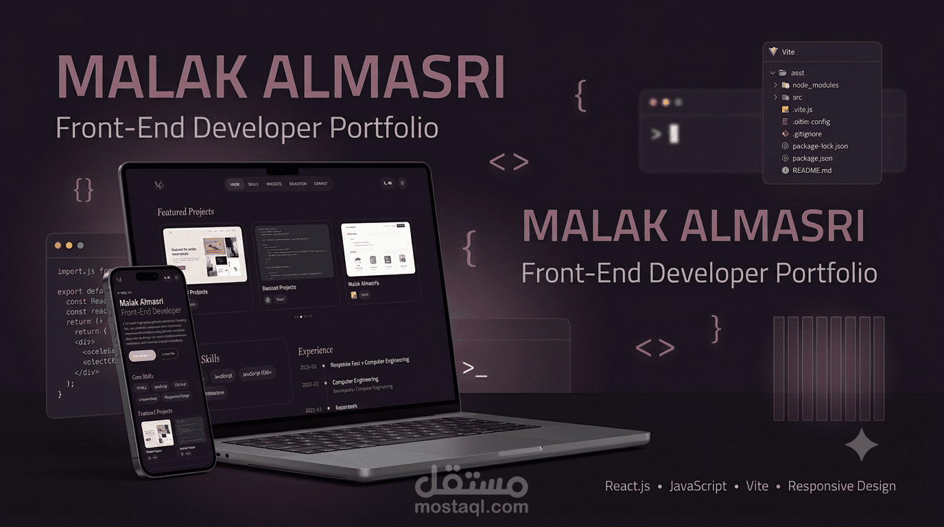 Malak Portfolio || Front-End Developer Portfolio Website