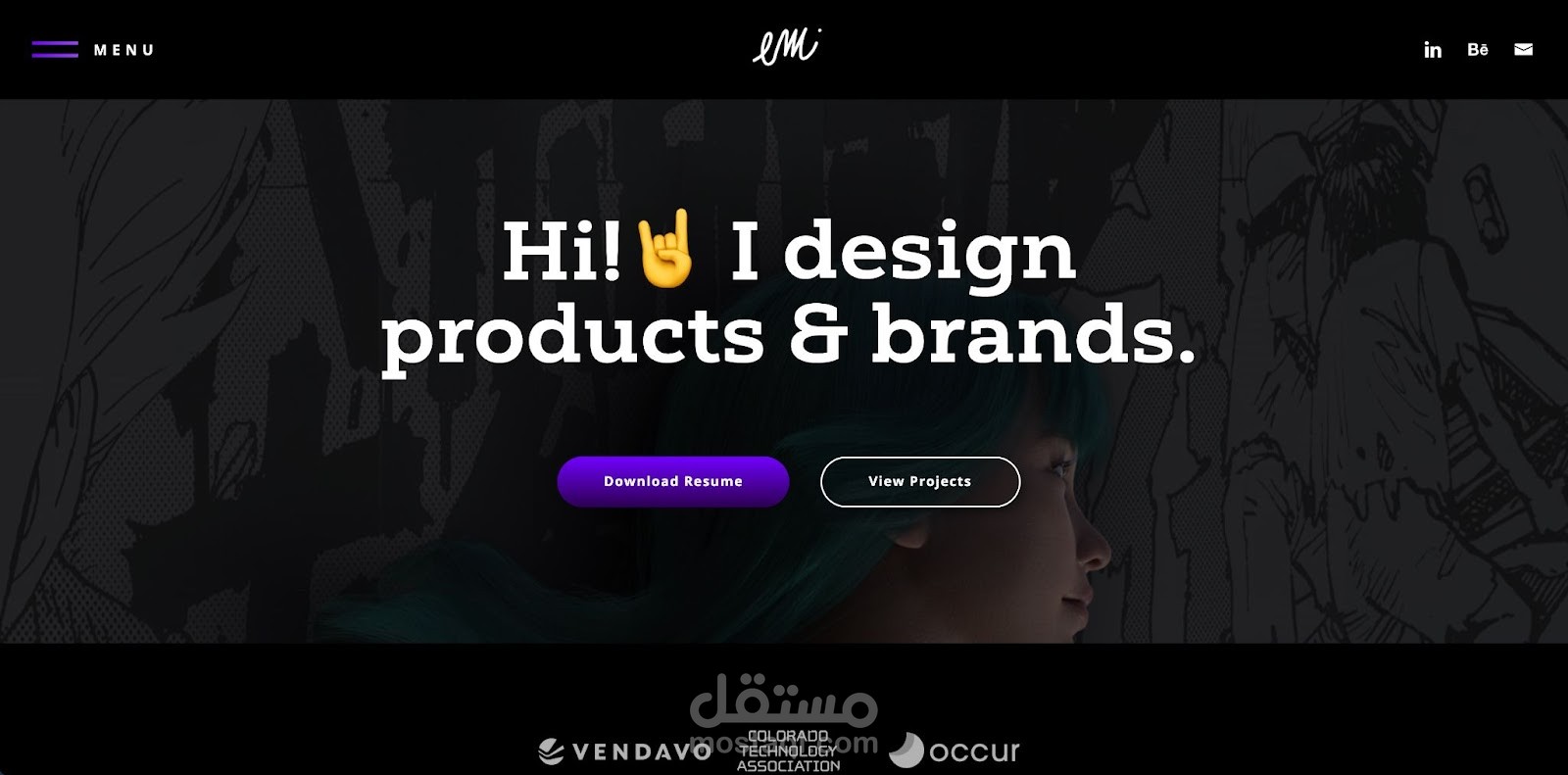 موقع المحفظة