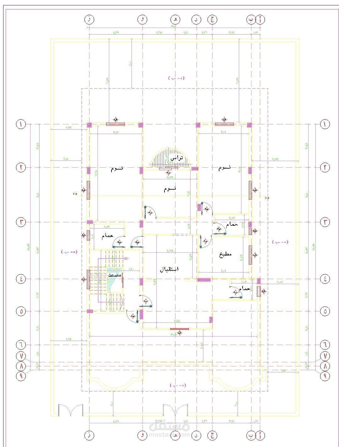 اعداد الرسومات المعماريه