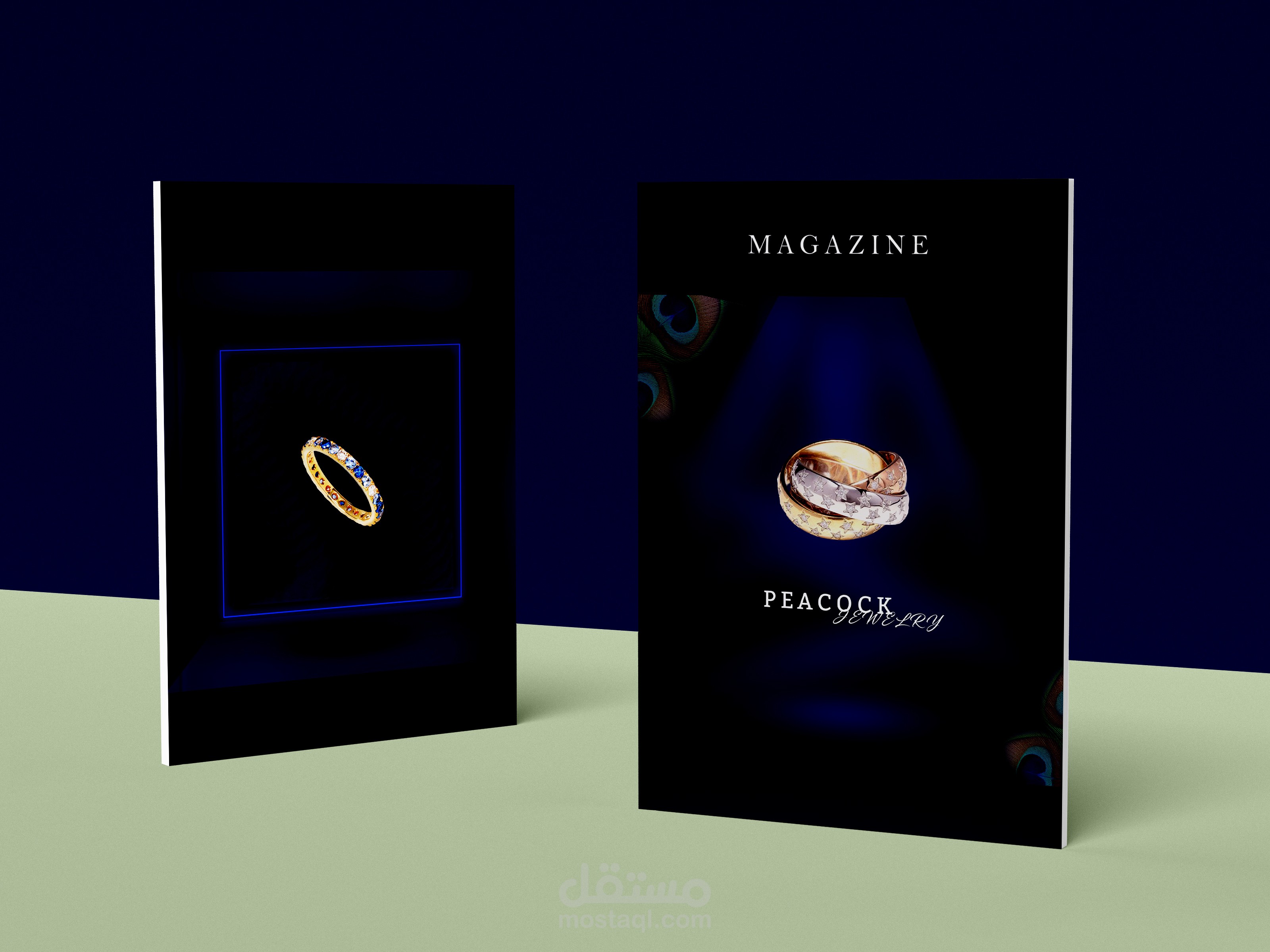 تصميم هوية بصرية لبراند مجوهرات