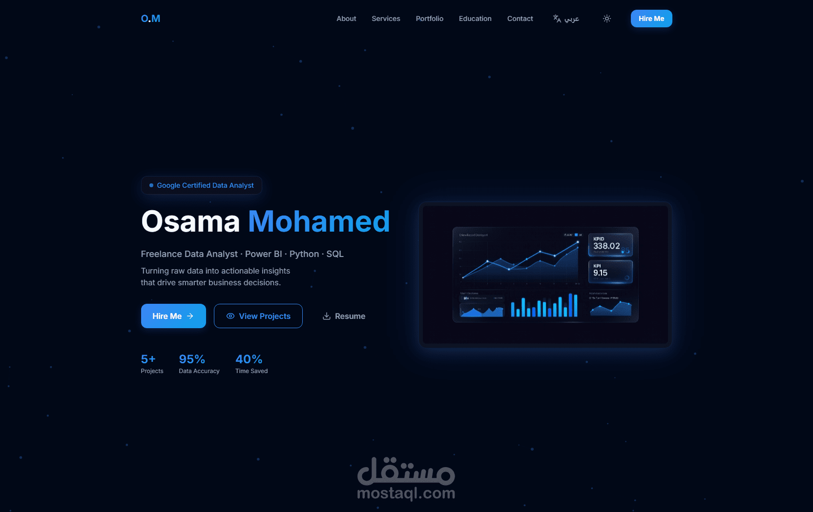 Osama Mohamed | تحويل البيانات المعقدة إلى رؤى وقرارات ذكية