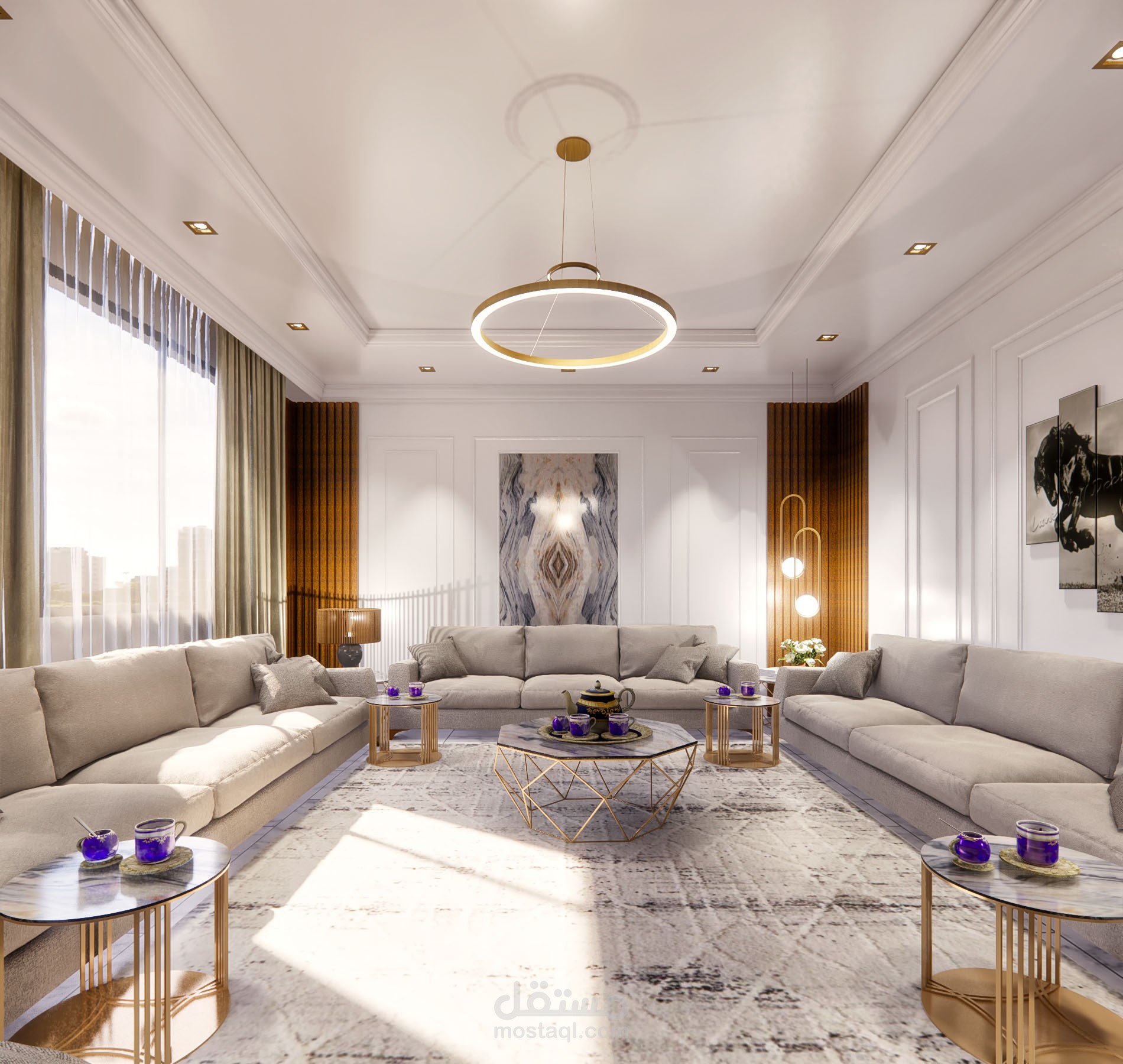 مجلس رجال مودرن +حمام