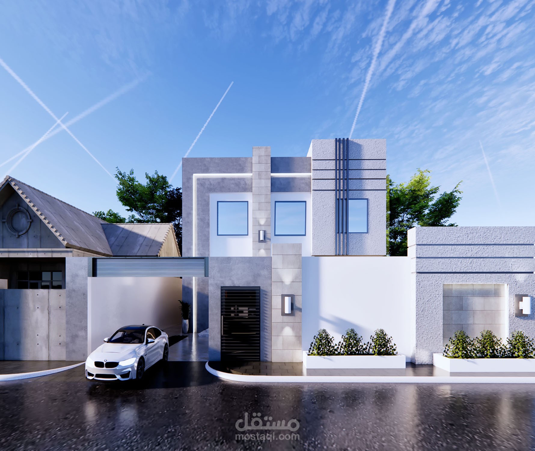 تصميم واجهة فيلا مودرن