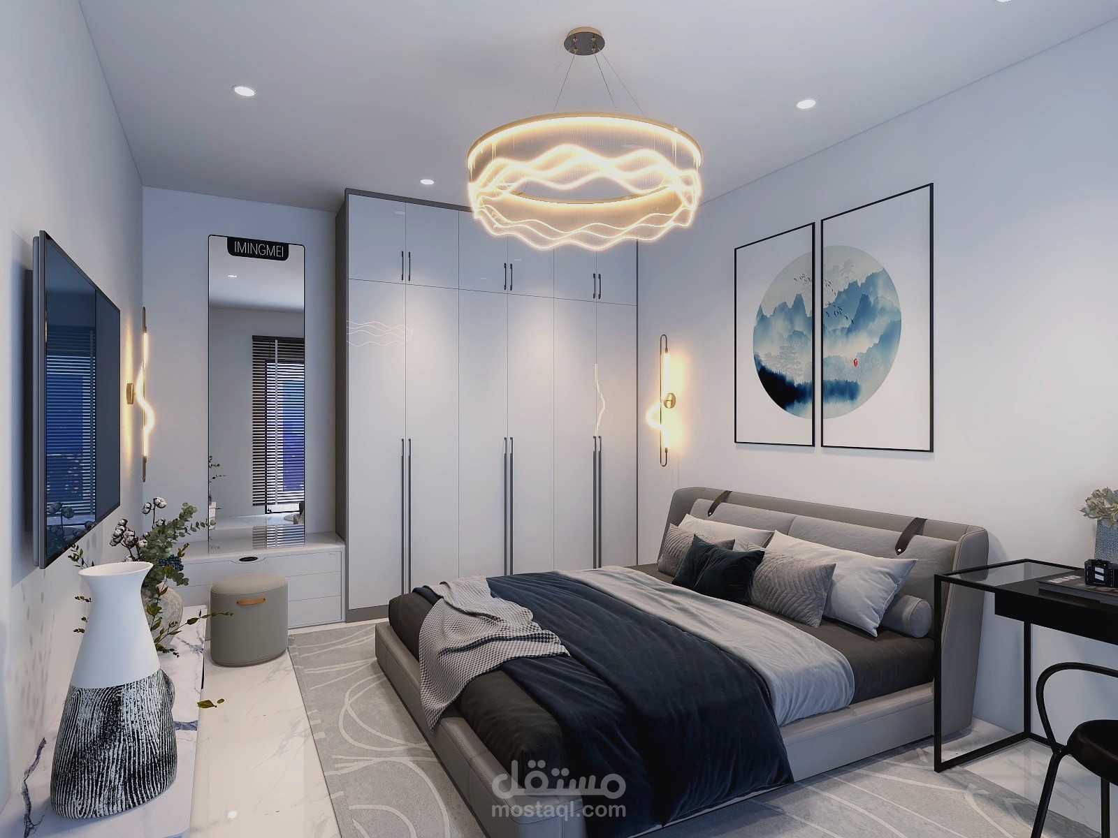 غرفة نوم 4*5 متر مربع