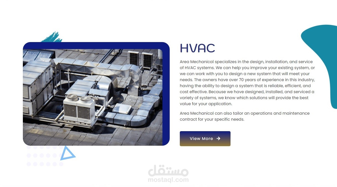 Home page using WordPress