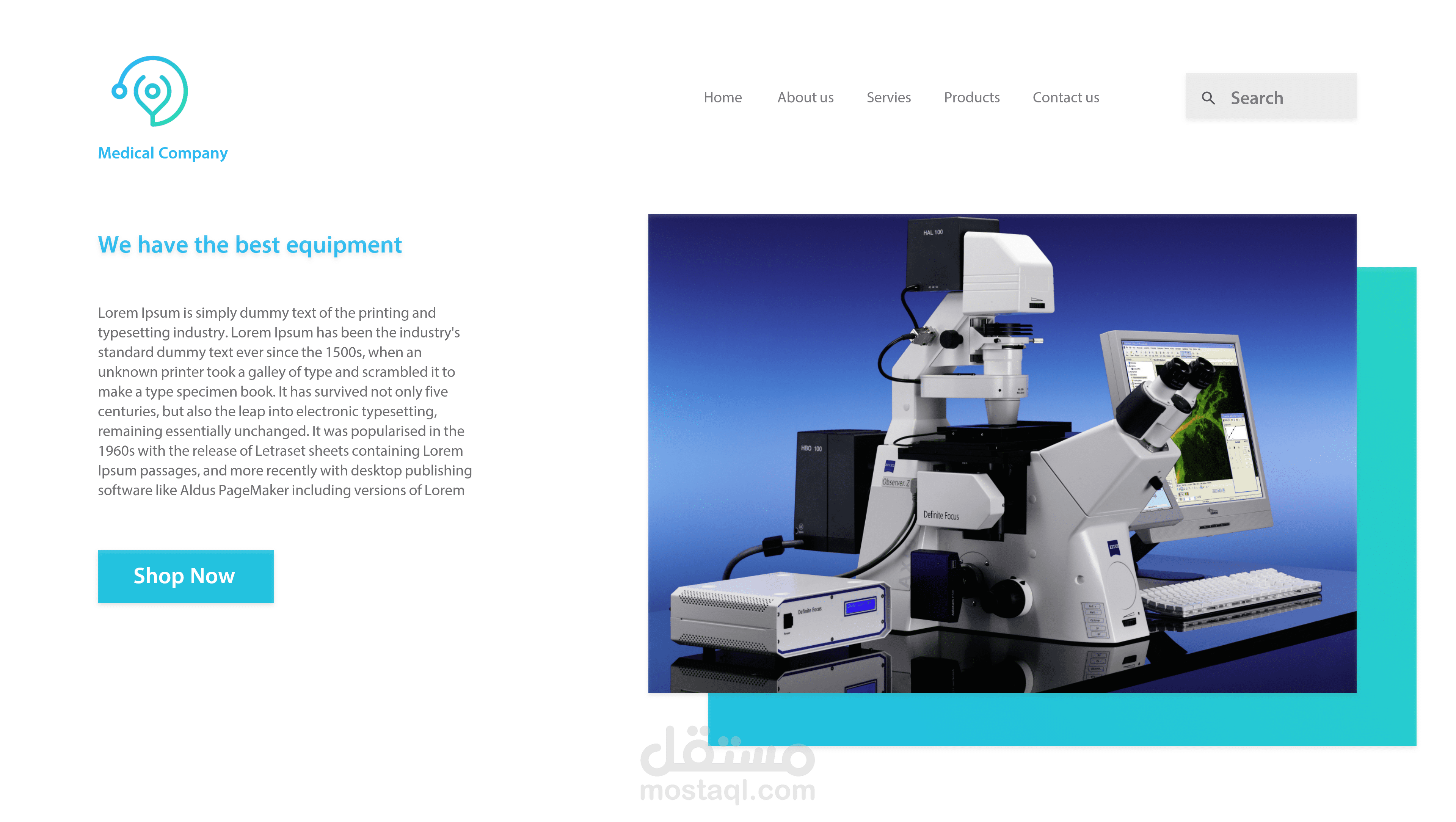 medical landing page