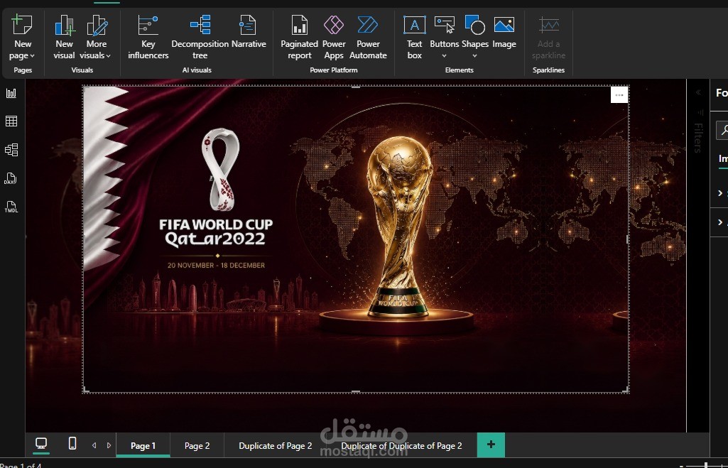 تحليل للبيانات للكاس عالم 2022