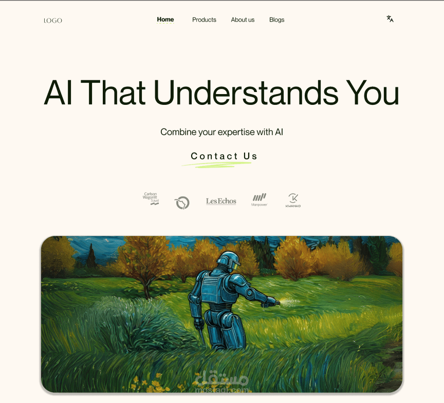 Landing page