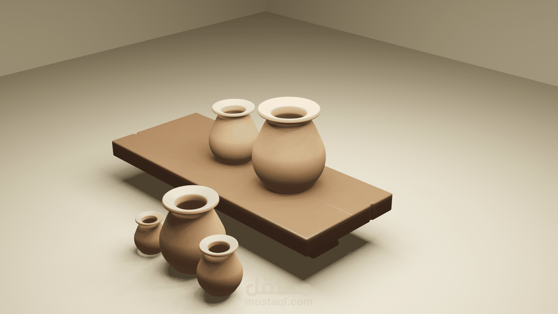 تصميم فخارة صحراوية