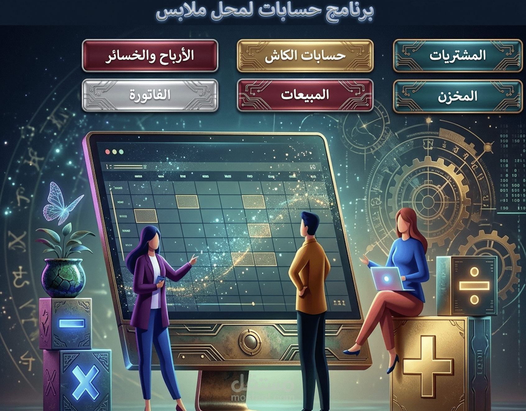 برنامج لمحل ملابس متكامل