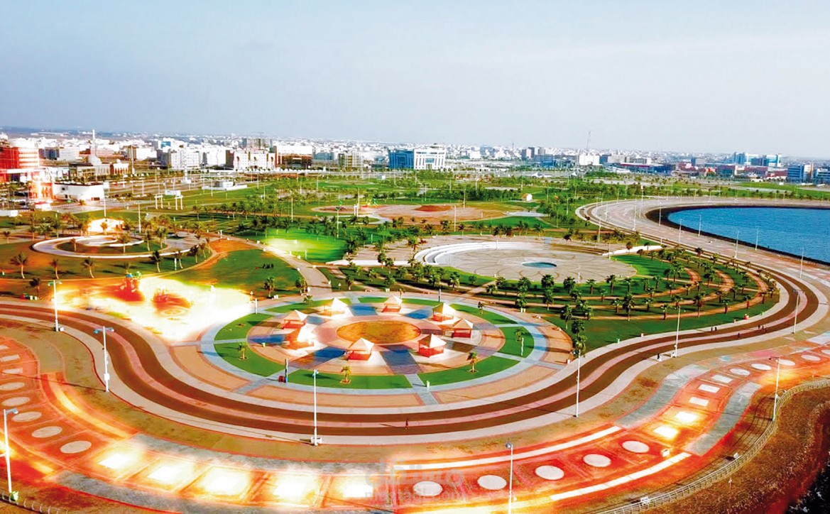 إعلان عن مشروع كوست بارك بمدينة جازان