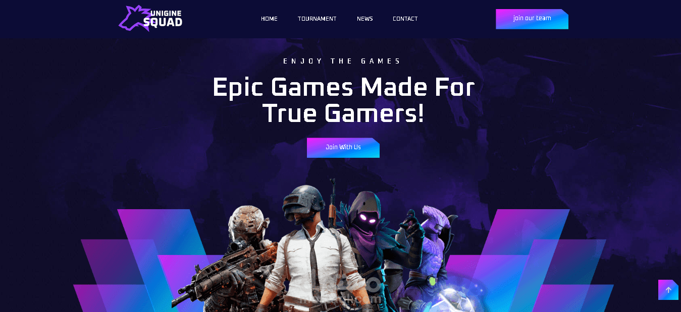Unigine-gaming website