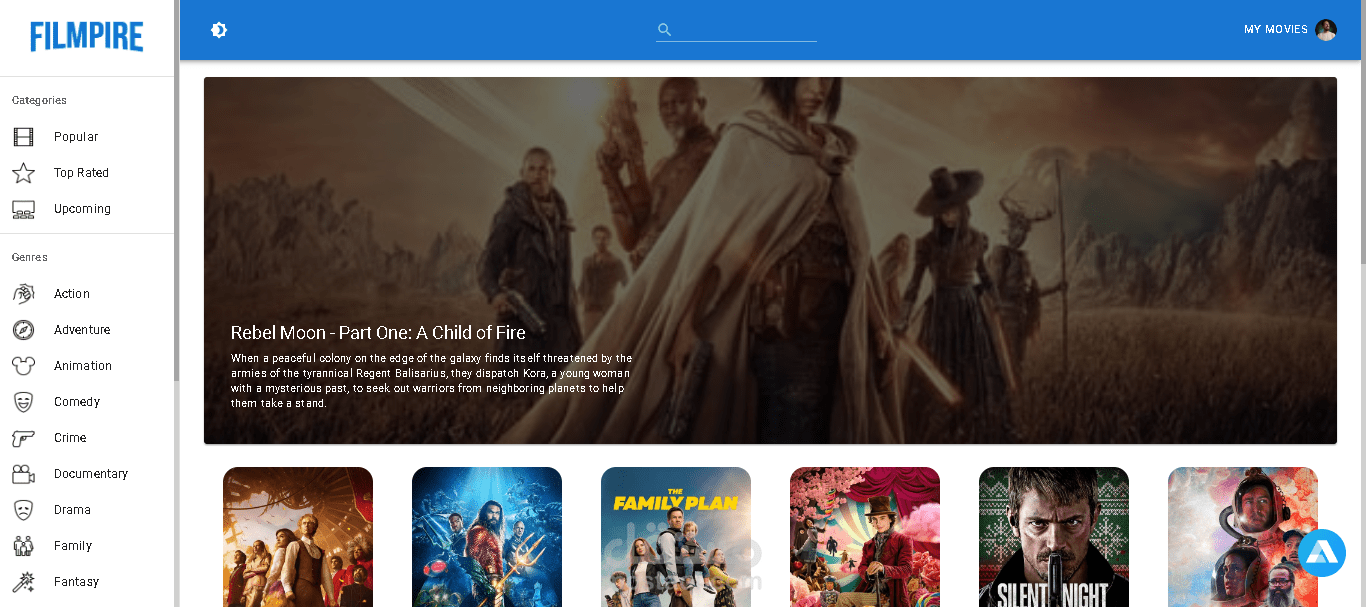 Filmpire - AI-Powered Movie App