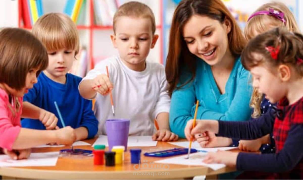 معلمة رياض اطفال ،