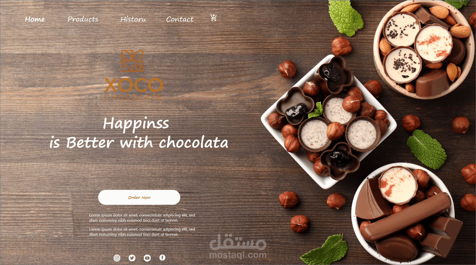 Happinss is better with chocolata