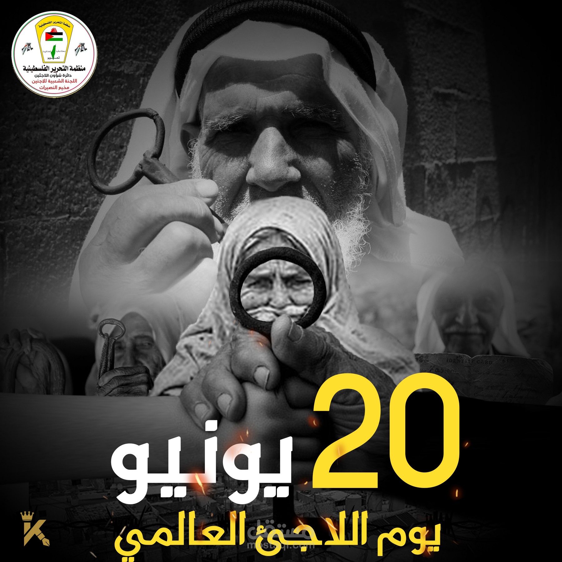 تصميم سوشل ميديا ليوم اللاجئ العالمي