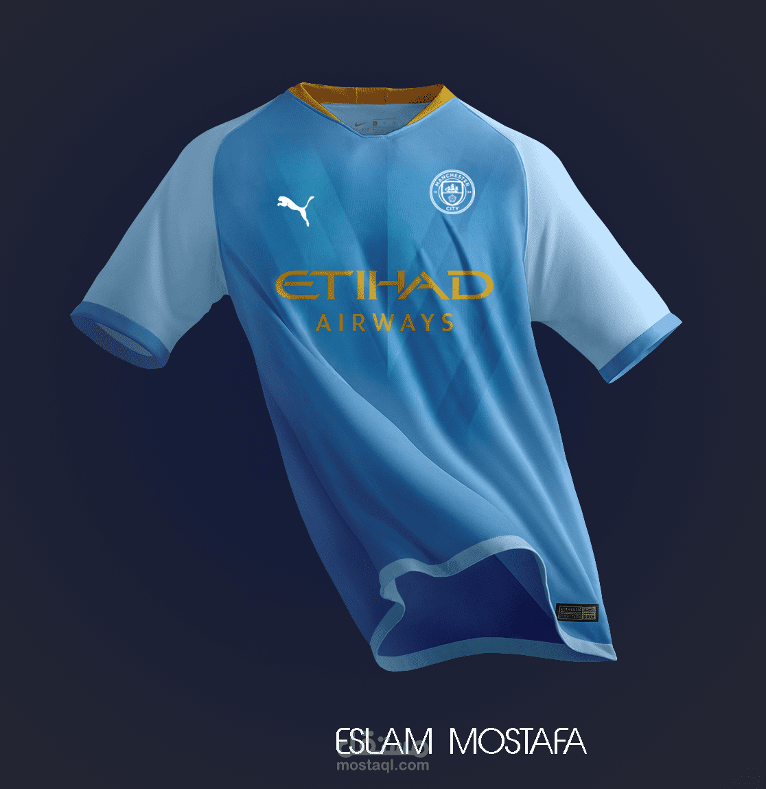 تصميم لتيشرت نادي مانشستر سيتي الانجليزي