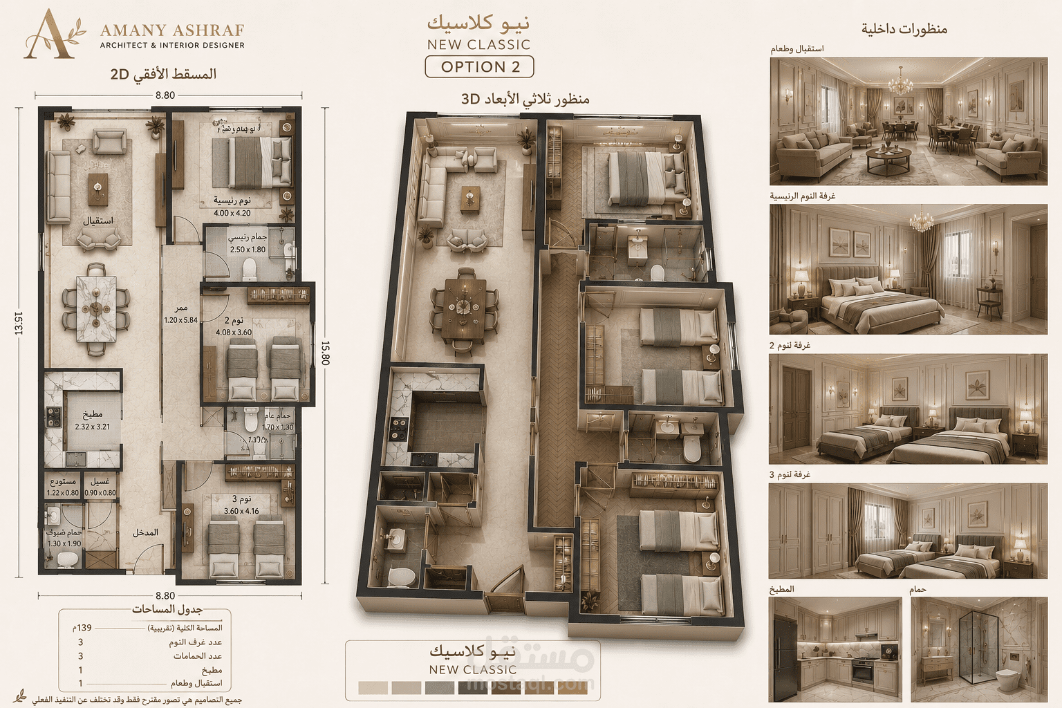 تصميم لوحة عرض احترافية للمخططات المعمارية مع منظور ثلاثي الأبعاد (AI + Architectural Design)