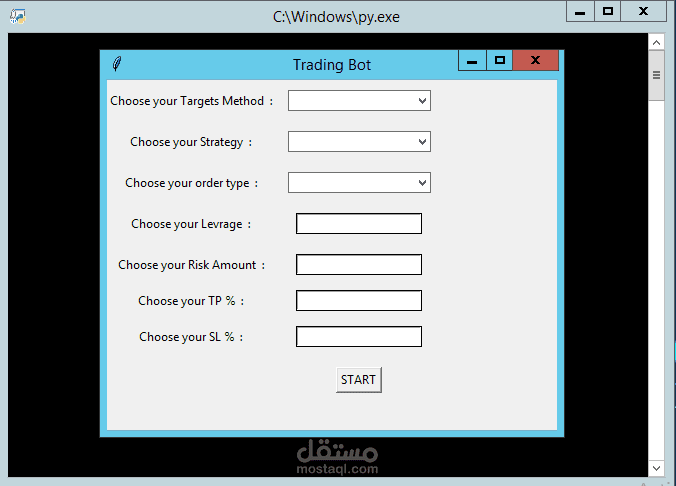 روبوت پایثون لفتح واغلاق الاشارات المتلقیه من tradingview بشکل تلقائی علی منصه بایننس