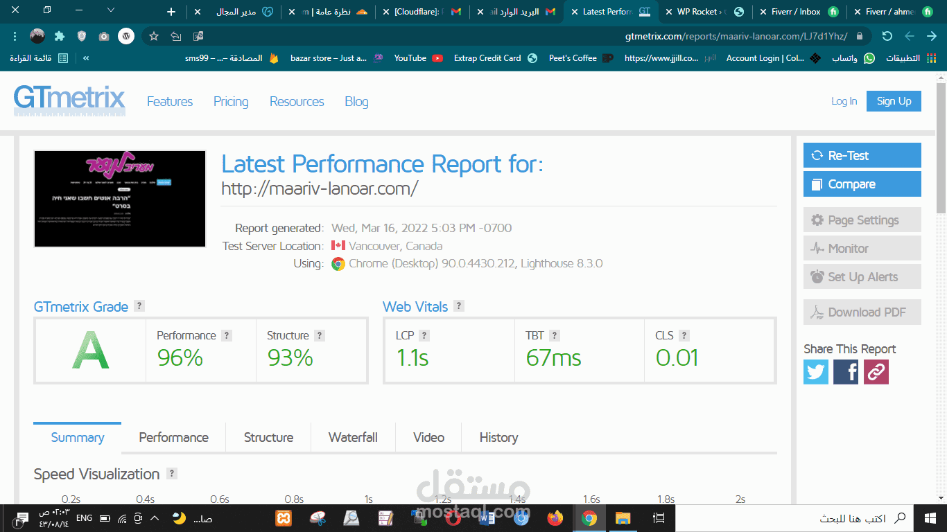 خدمة تسريع المتاجر والمواقع