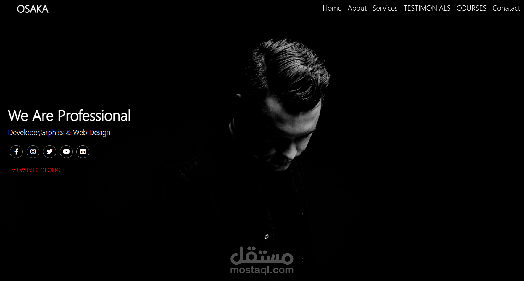 موقع تعريفي لشركه