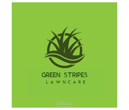 شعار لشركة العنايه بالنباتات