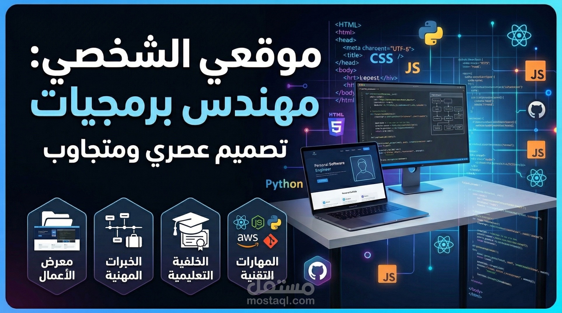 موقع عرض أعمال متجاوب