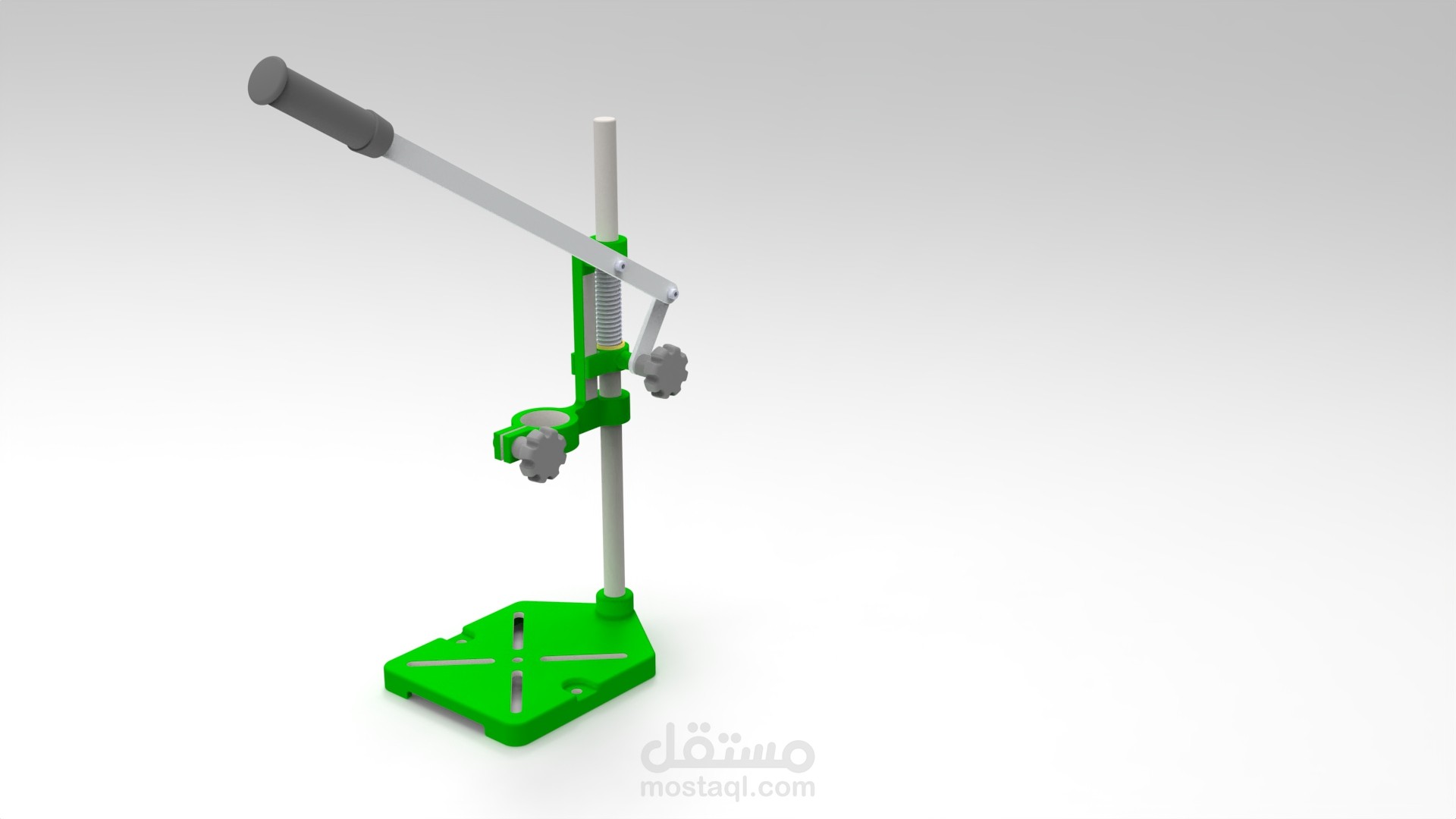 تصميم ثلاثي3D الابعاد لحامل ثاقبة الية hand drill press