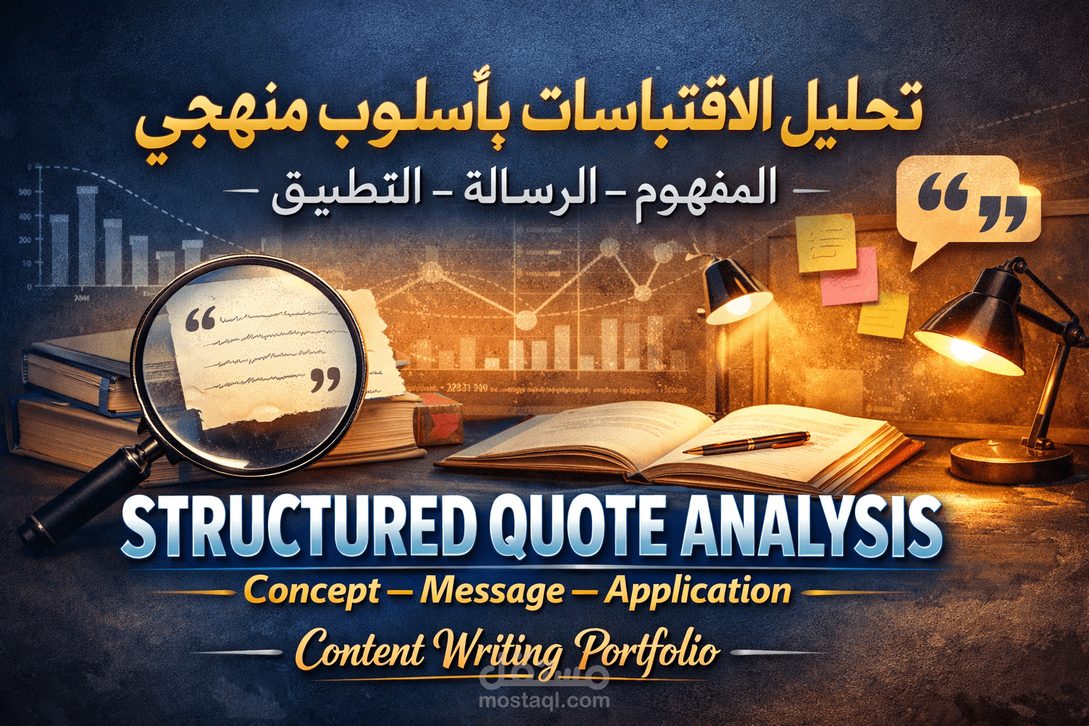 تحليل اقتباسات بأسلوب منهجي (المفهوم – الرسالة – التطبيق) وفق قيود تحريرية دقيقة Structured Quote Analysis (Concept – Message – Application) under Strict Editorial Constraints