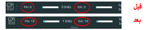 قيمPA&DA