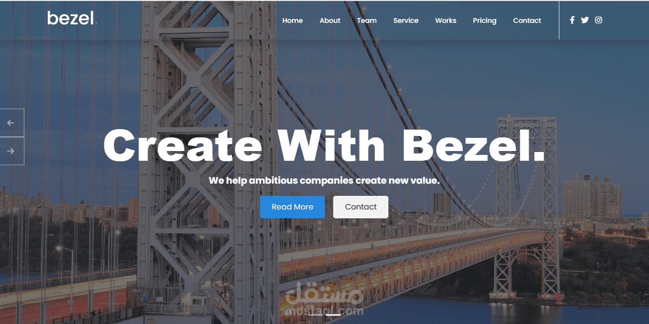 مشروع تدريبي باسم(bezel)