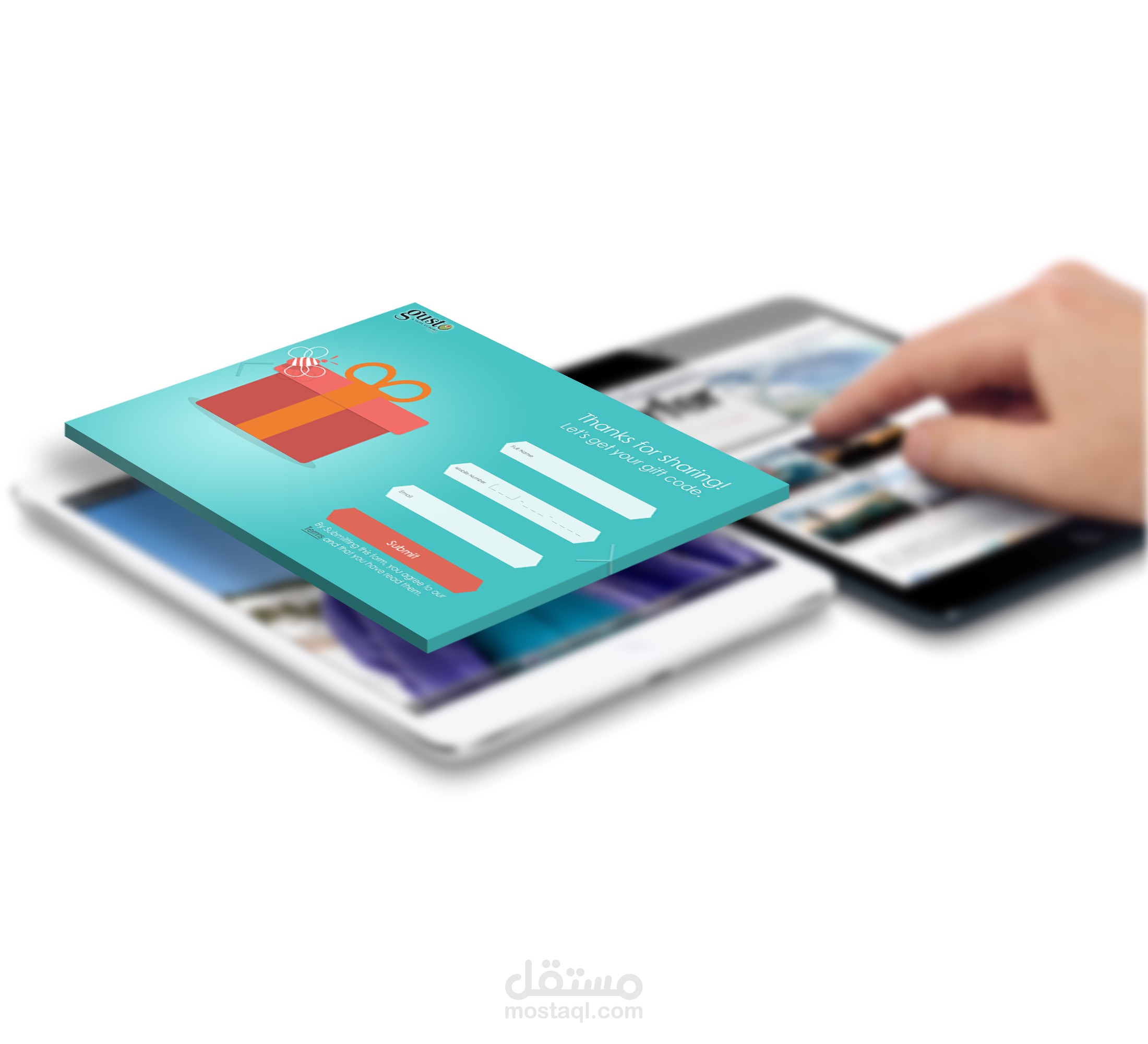 تصميم واجهة لتطبيق ايباد