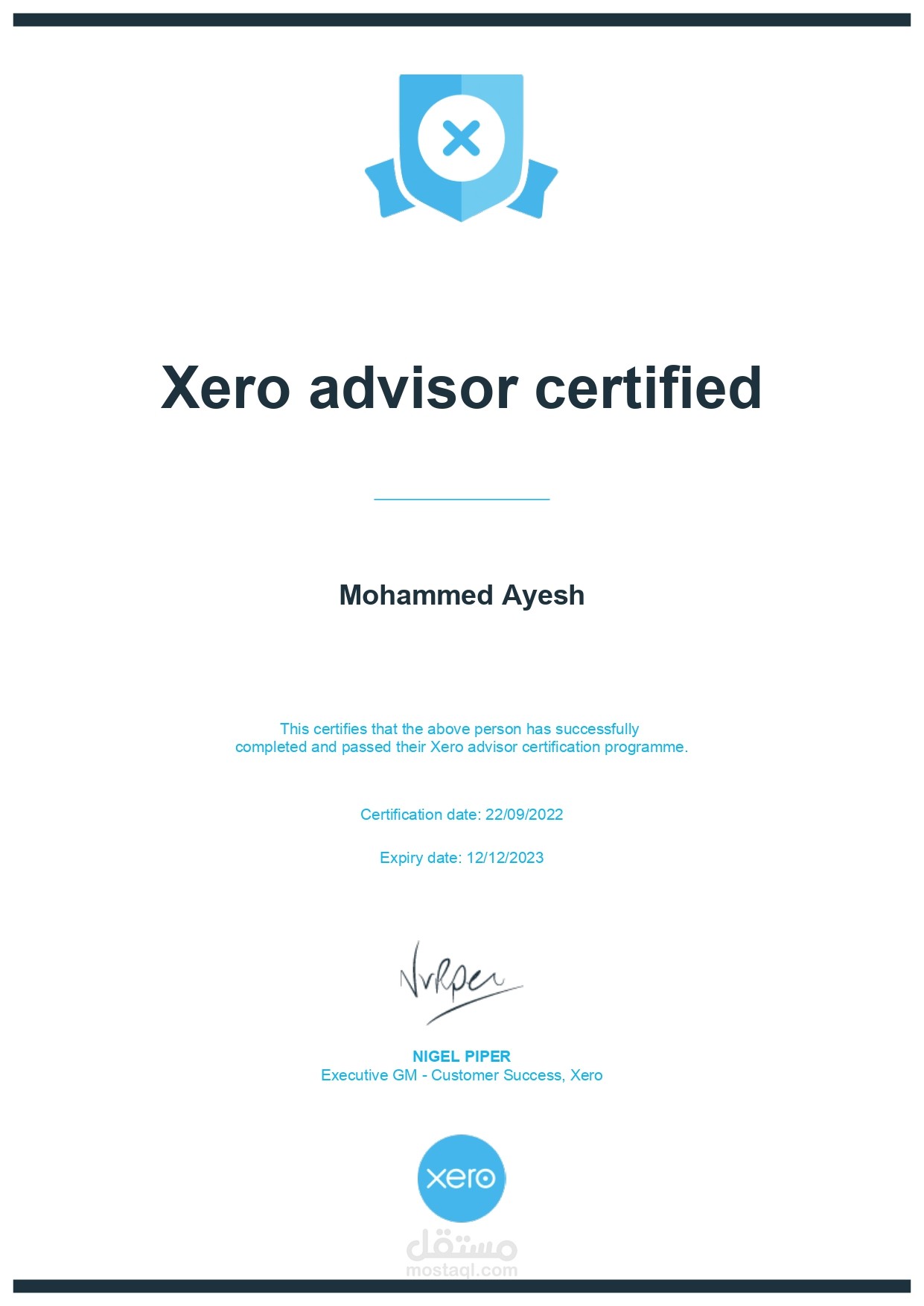 Xero Advisor Certification
