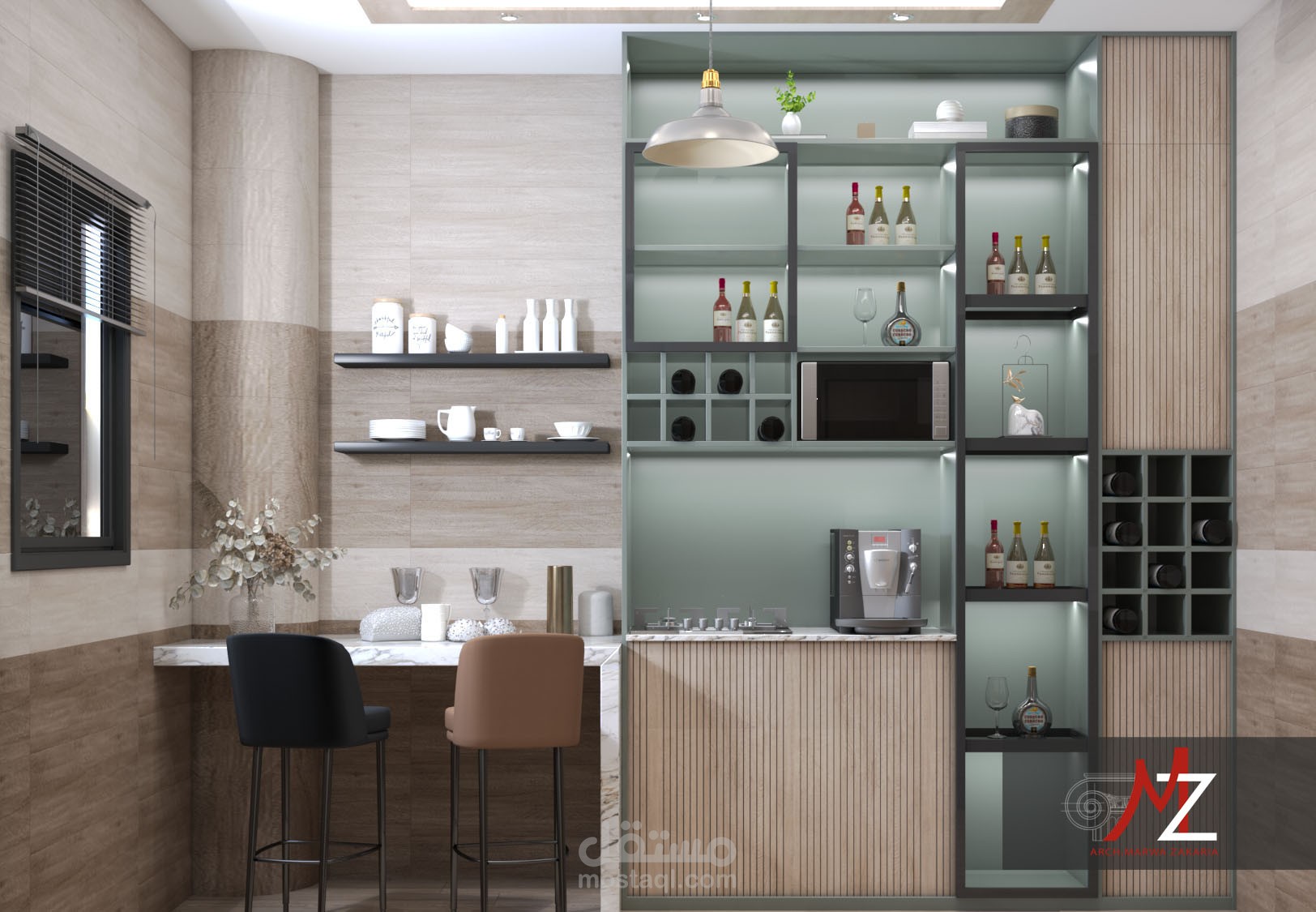 تصميم داخلي لكوفي كورنر