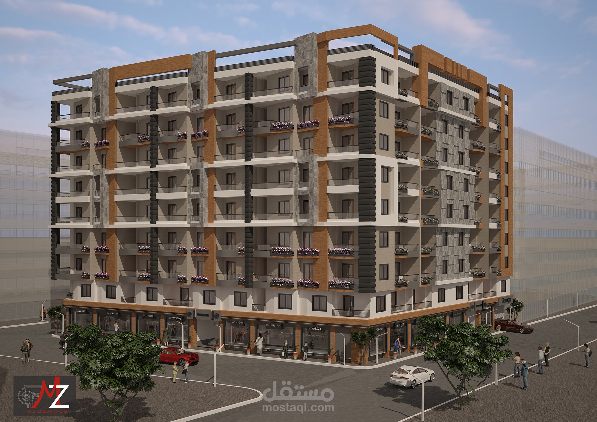 تصميم عمارة سكنية