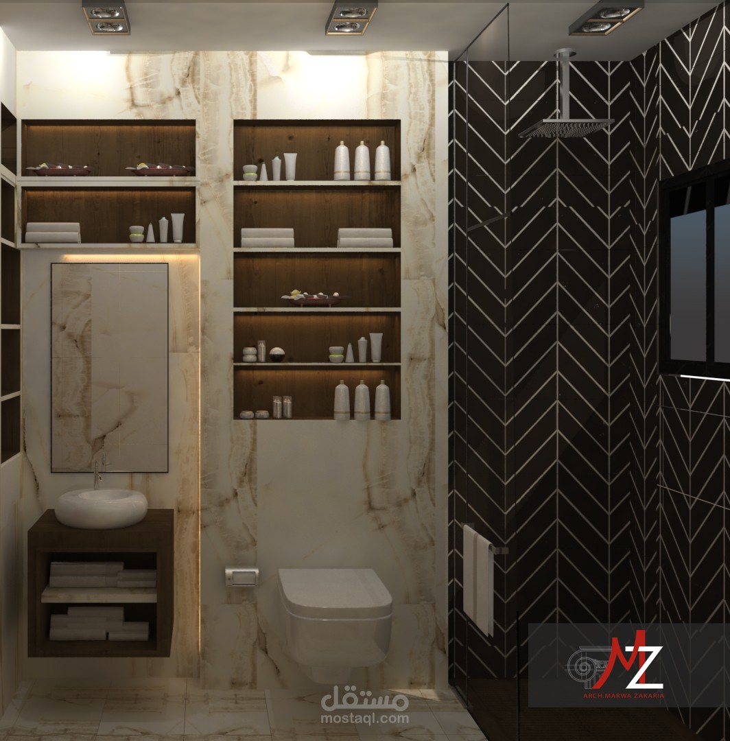 تصميم حمام خاص