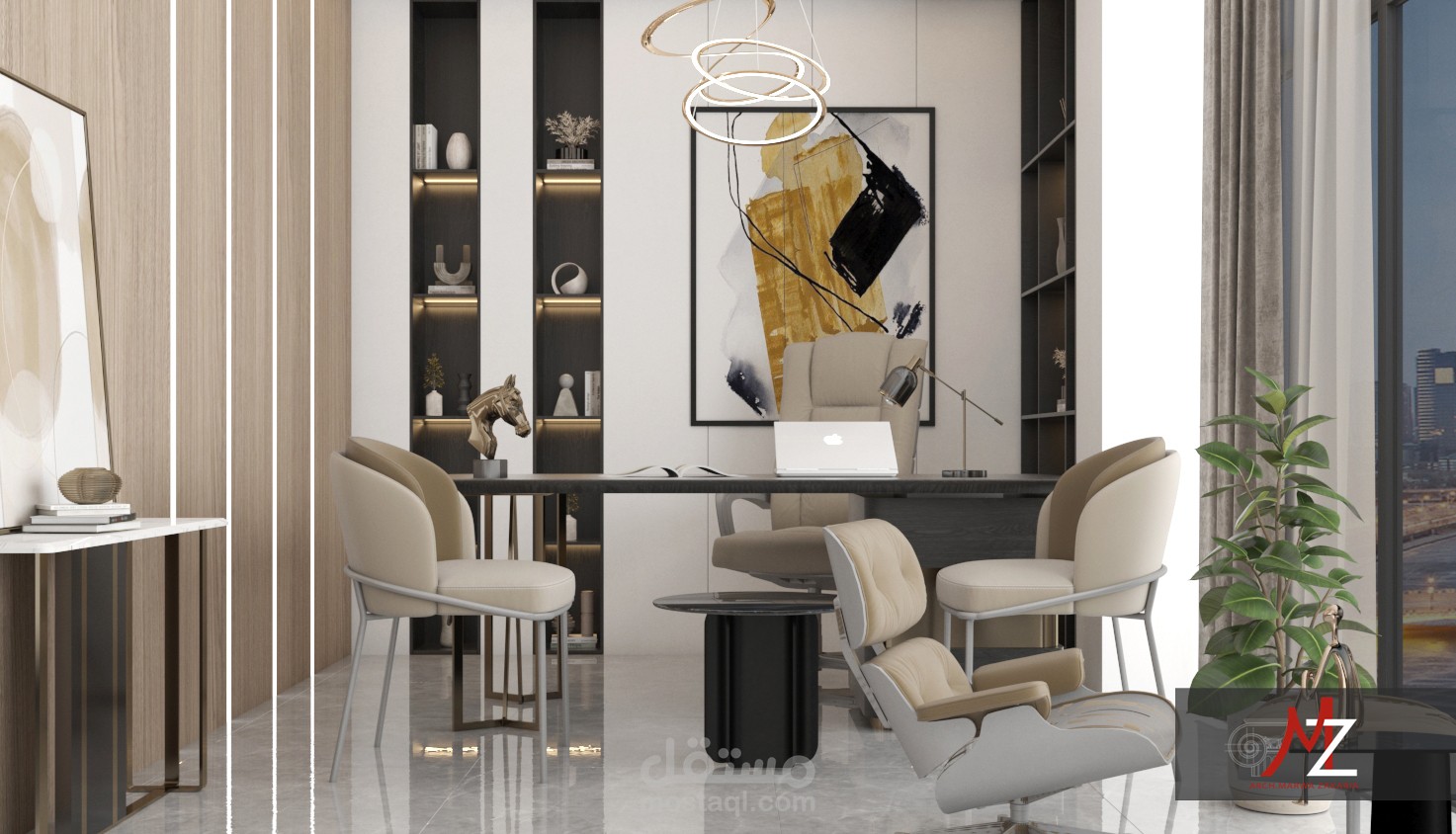 تصميم داخلي لغرفة ادارة 2