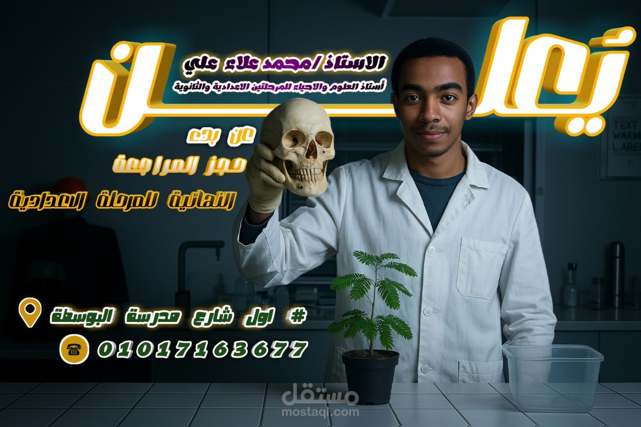 تصميم إعلانات سوشيال ميديا للمدرسين