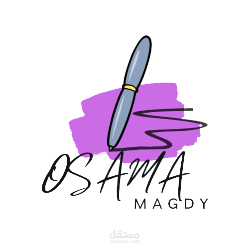 تصميم لوجو عصري لمدرس مع تصميم للسوشيال ميديا