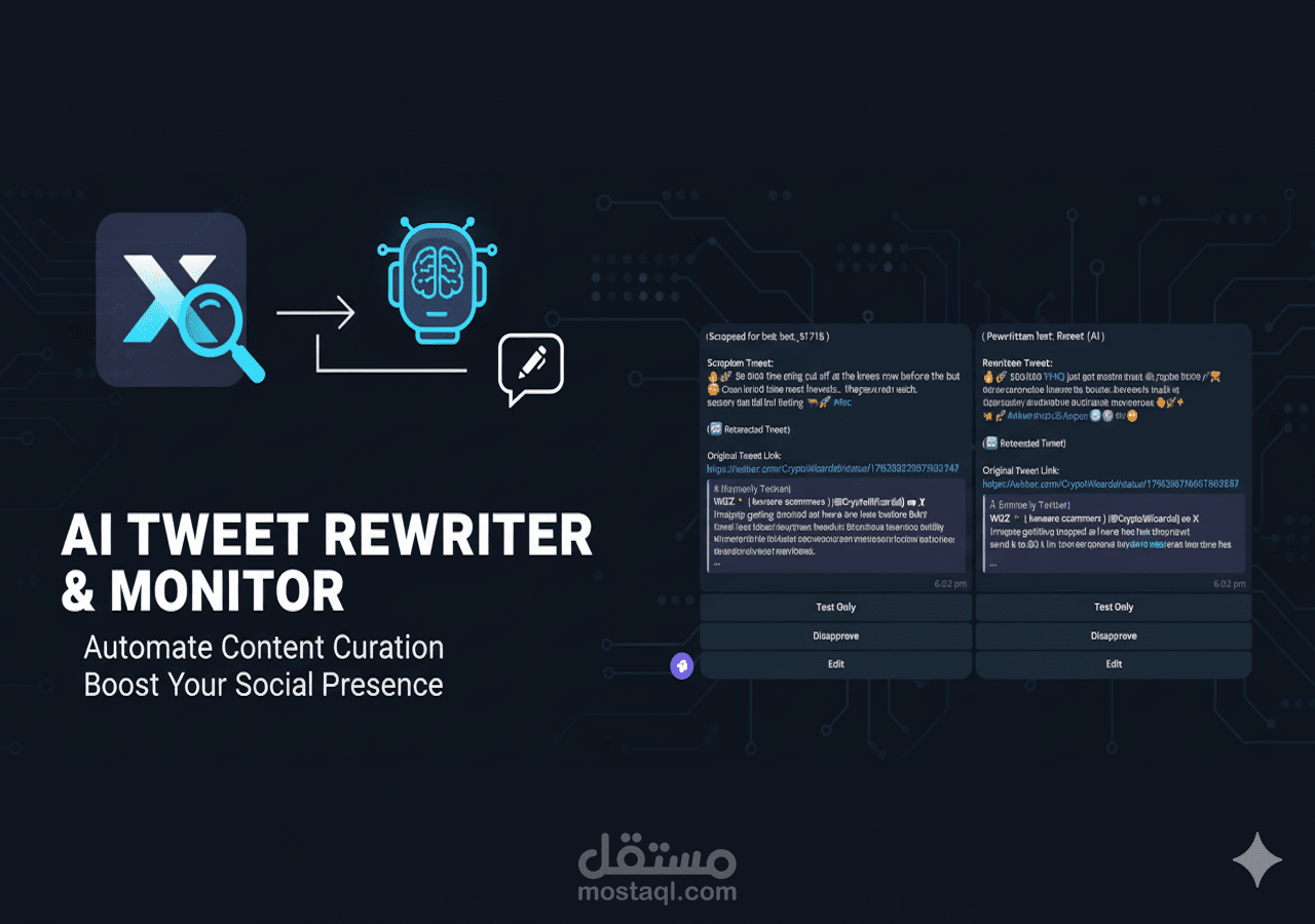 بوت تيليجرام ذكي لمراقبة تويتر وتحليل المحتوى باستخدام الذكاء الاصطناعي